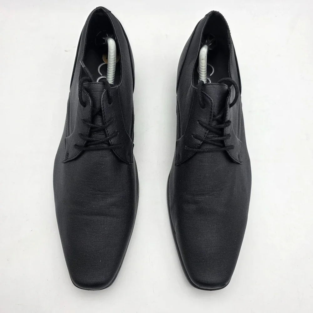 Calvin Klein Cmbenton 2-R Oxford Dress Shoes Black Men`s Size US 12 EUR 4617